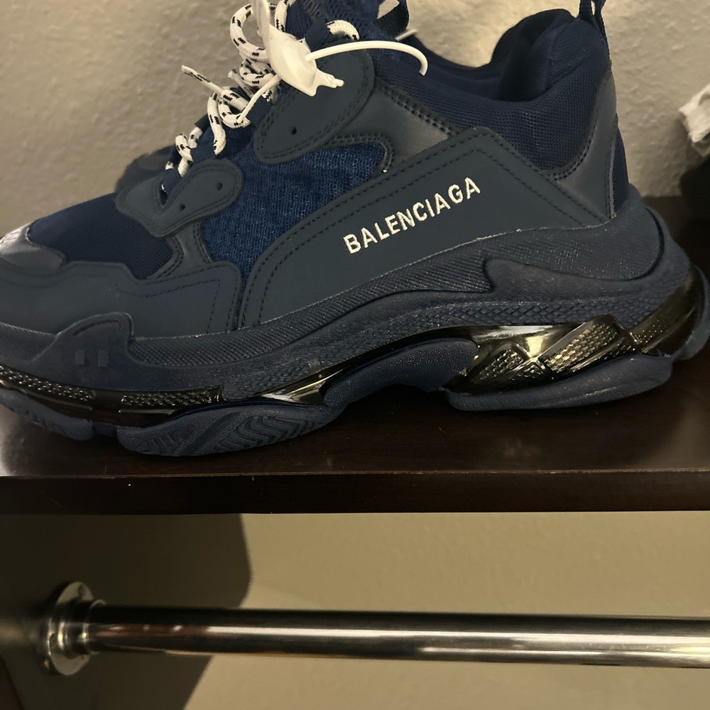 Balenciaga Men's Blue Sneakers
